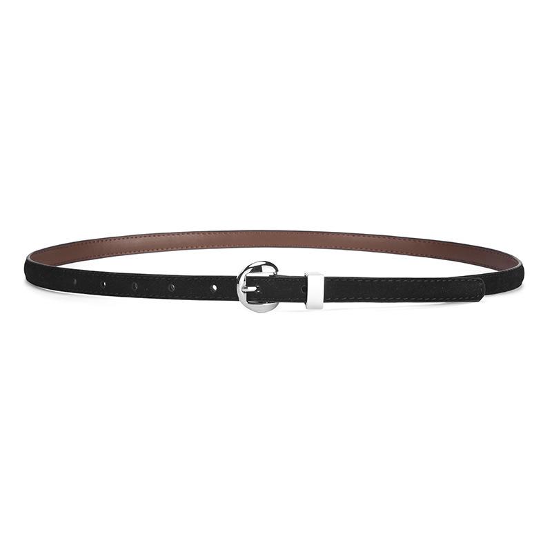 

Korean Style Faux Suede Women s Thin Belt for Dresses 105*1.4