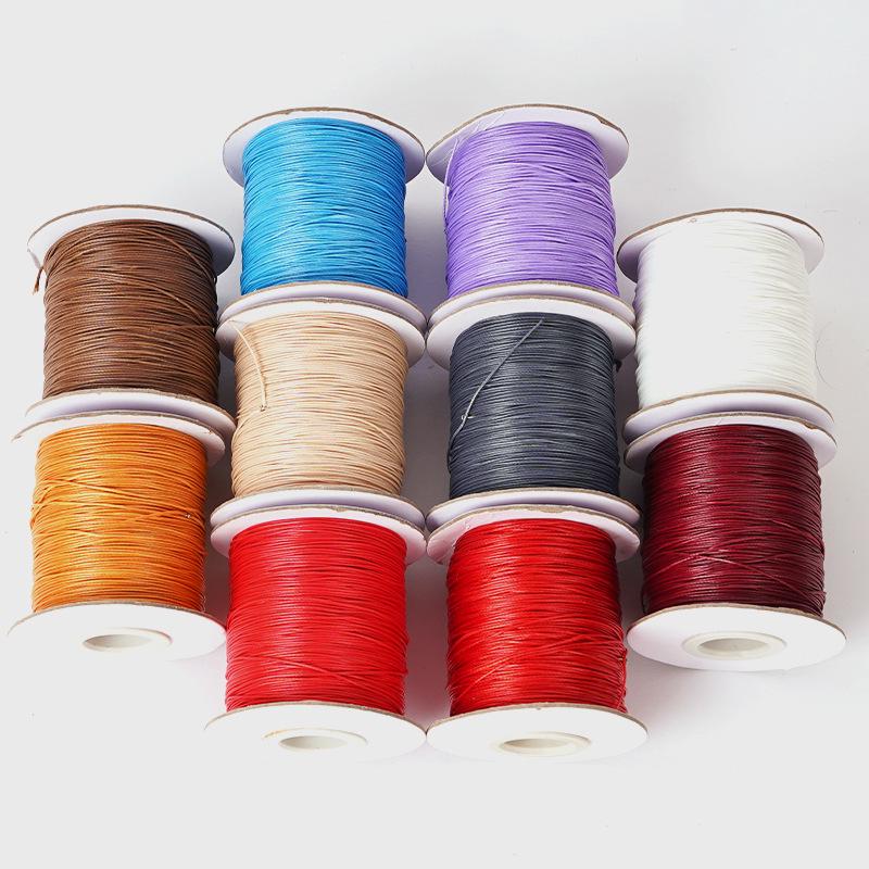 Korean Round Waxed Thread for DIY Jewelry: Bracelet & Necklace Braiding Cord