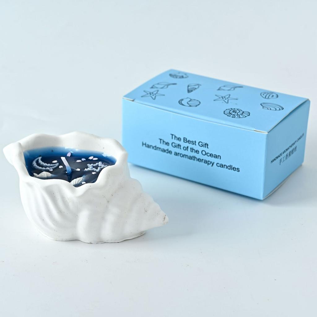 Gift Box, High-end Conch Aromatherapy Candle, Jelly Wax, Creative Handmade Gift, Souvenir Ornament, Atmosphere Fragrance