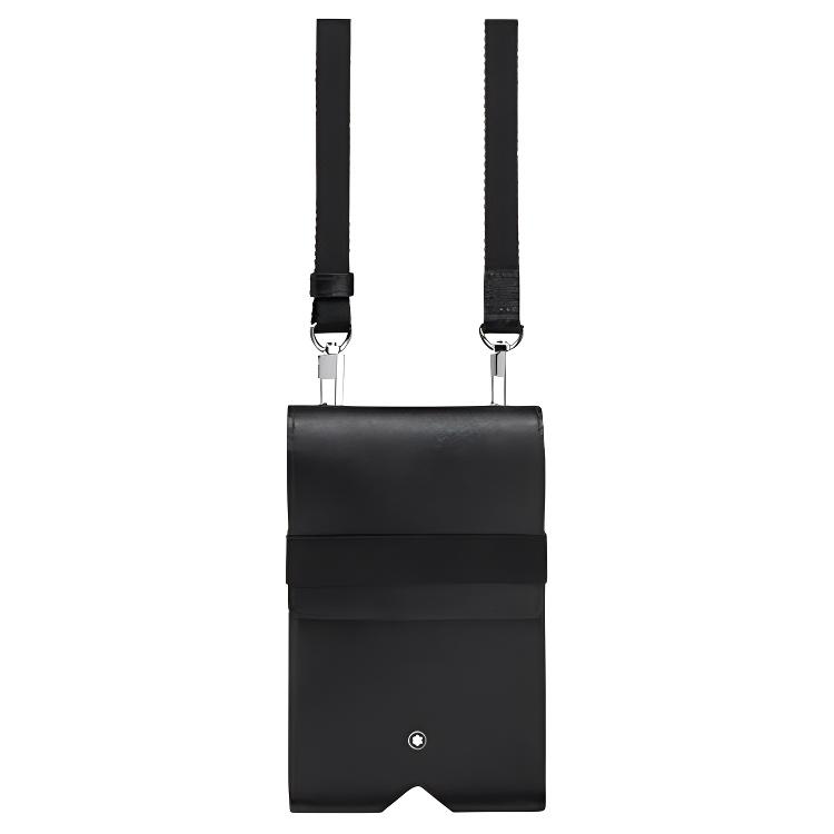 

Montblanc Artisan Series Small Calfskin Shoulder Crossbody Phone Bag Men Bags Black 128568 Shopping Bag Set(Basic Set+Shopping Bag)