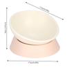Slanted Mouth Elevated Feeder Anti-Tip Anti-Slip Dish Lightweight Neck Care Bowl  Indoor Use