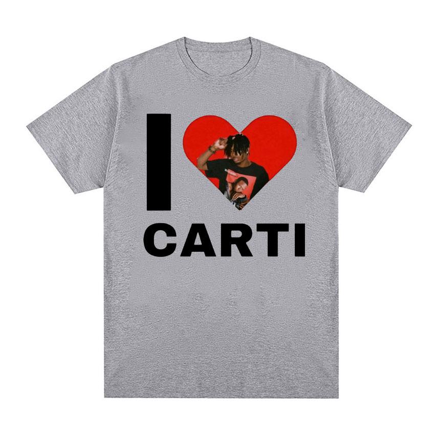 I Love Playboi Carti Rapper Graphic Tshirt Unisex Women Harajuku Y2k Short Sleeve Tshirt Male Hip Hop Oversized T Shirt Streetwear