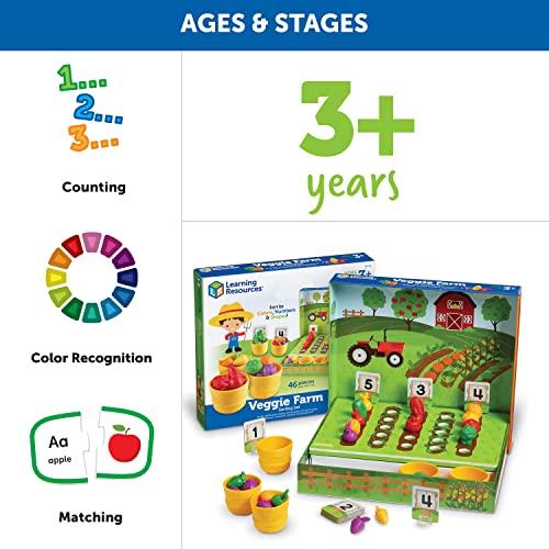 Learning Resources Number Play, Number Counting, Math Vegetable Garden, LER5553, Authentic