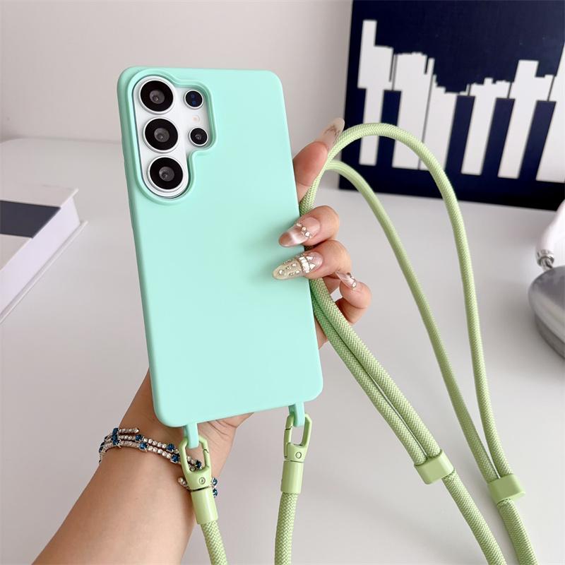 Lanyard Phone Case For Samsung Galaxy S26 S25 Edge S24 S23 S22 S21 FE Ultra Plus A12 A13 A22 A32 A52 A72 A33 A53 A73 Soft Cover