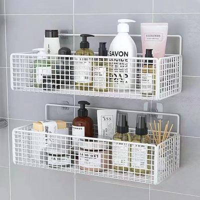 Wall-Mounted Bathroom Storage Rack: Toothbrush Holder & Cup Shelf, Simple Style