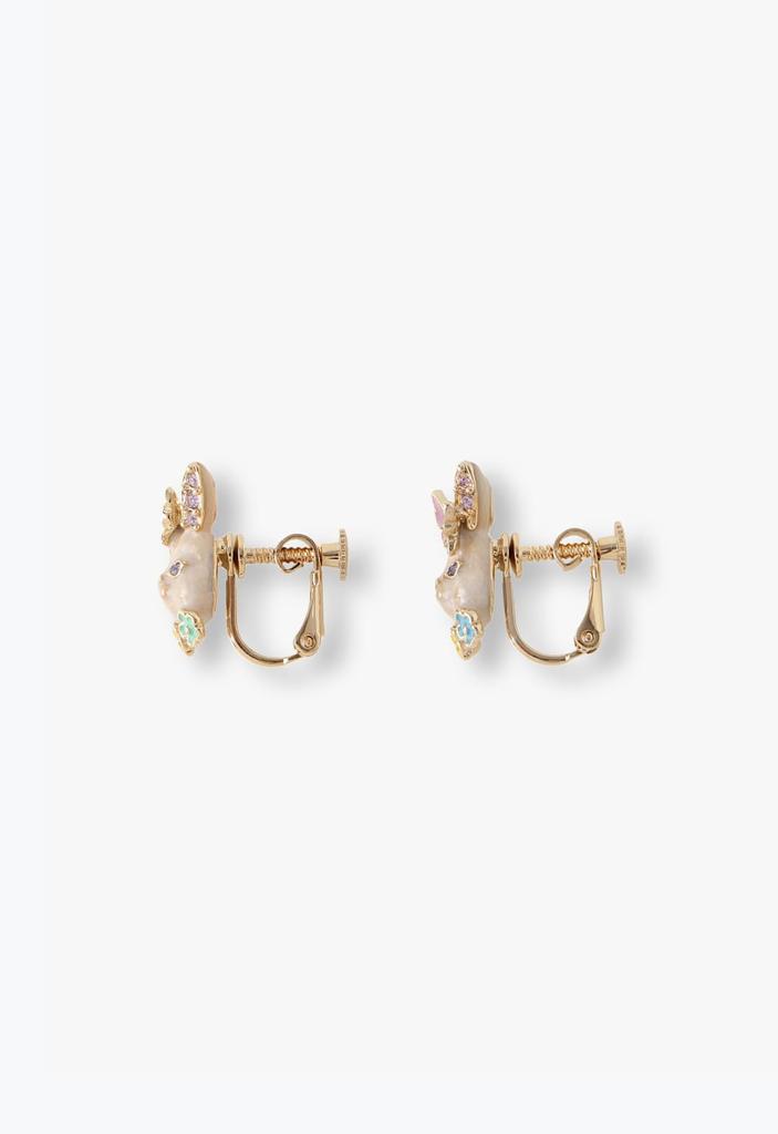 Rabbit motif earrings SAME1501 XW [Anna Sui]