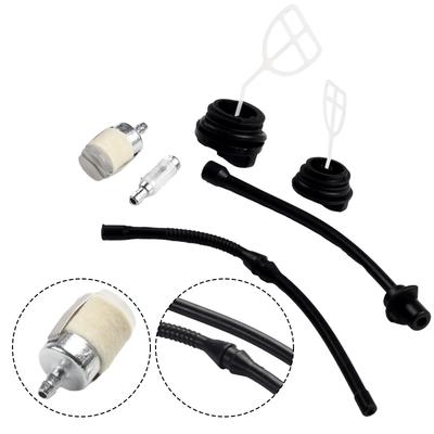 Kit 8 Bucăți Furtun Filtru Ulei Combustibil Conductă Pompă Amorsare Pentru Drujbe 45CC 52CC 58CC 4500 5200 5800 Furtun Filtru Combustibil Conductă Capac Piese