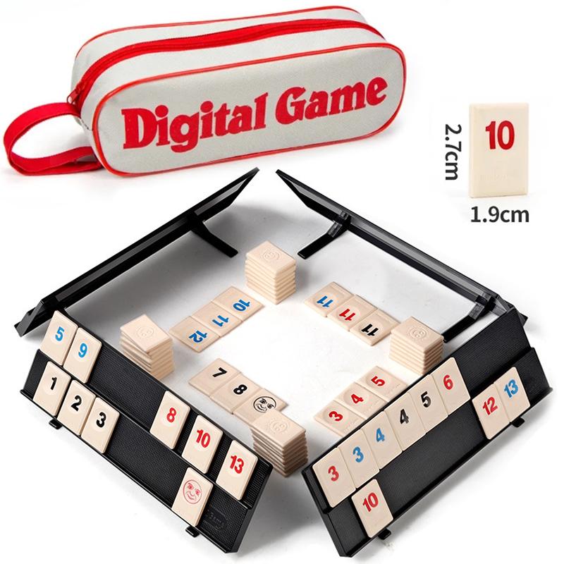Rummy Tile Klasická desková hra 2-4 hráči Izraelský Mahjong Digitální hra Párty