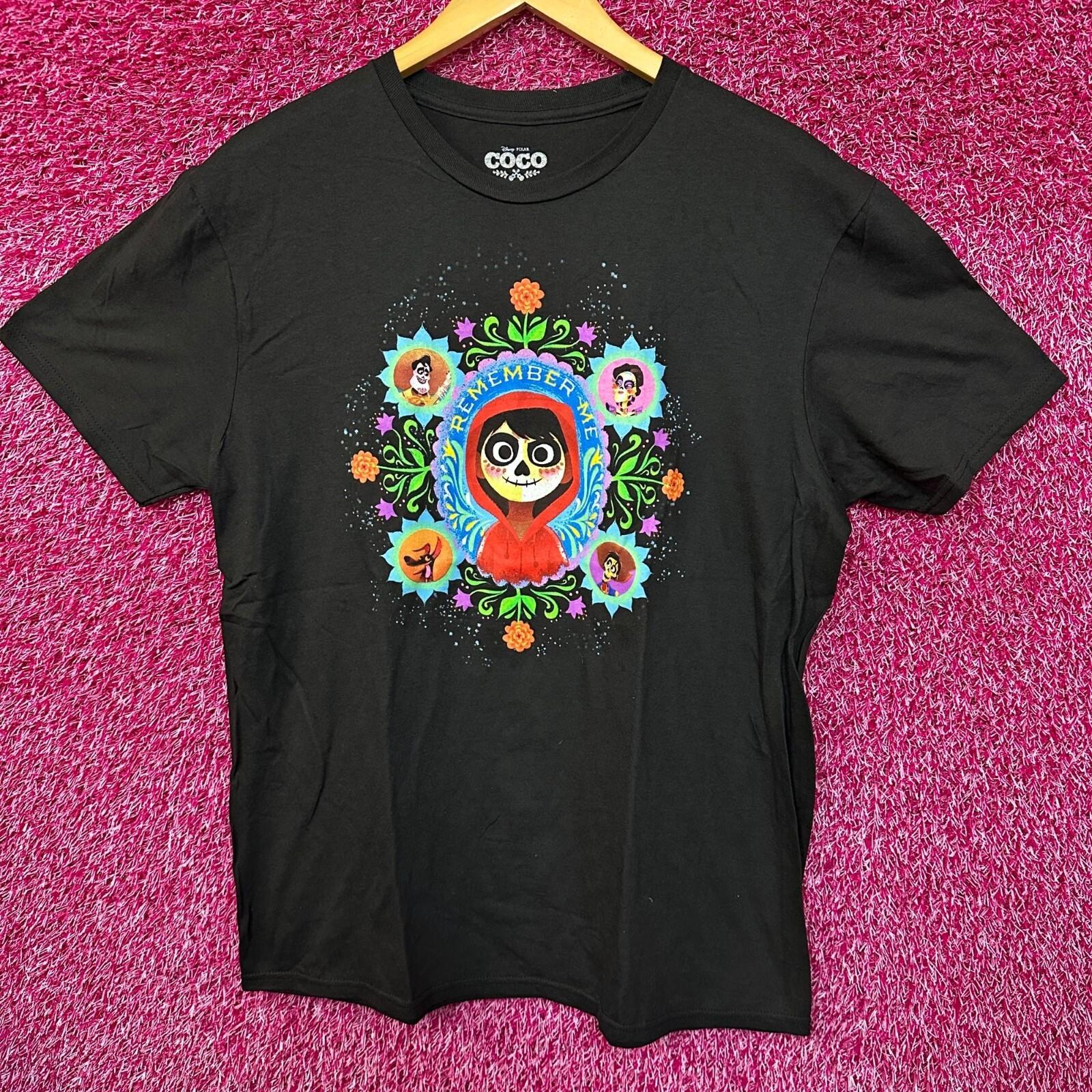 

Coco Remember Me Marigolds Disney Pixar Animated Movie Tee L S