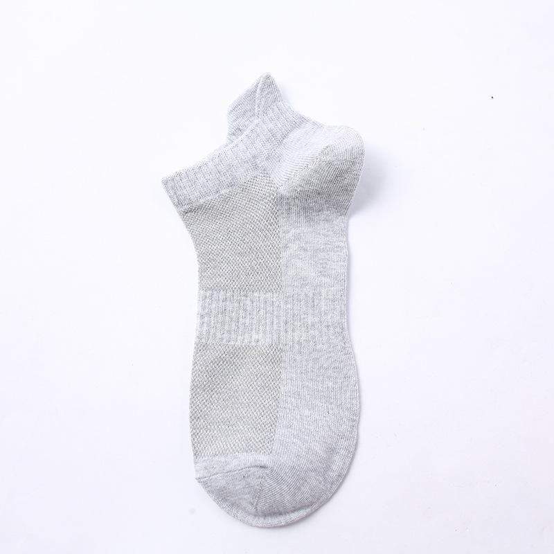 Men’s Mesh Short Socks - Summer, Spring, and Autumn Breathable Boat Socks In Solid Colors