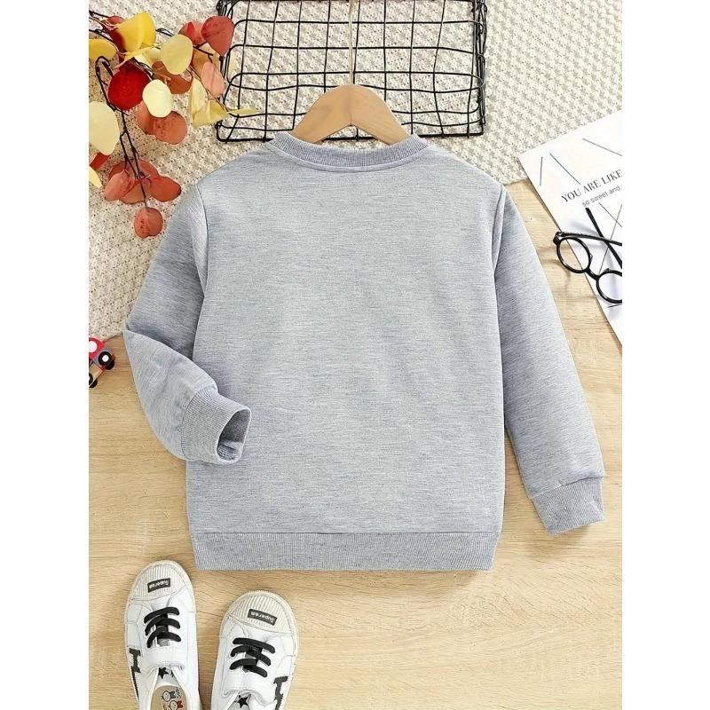 Fashionable Casual Round Neck Sweatshirt for Girls, Perfect for Autumn And Winter,