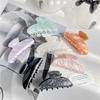 New Korean Style Acrylic Hair Claw Clips for Women, Jelly Color Fashion Hair Catch, Non-Slip Large Shark Clips