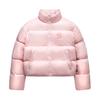 MLB Basic New York Yankees Logo Warm Zipper Long Sleeve Puffer Jacket Women Outerwear Light-Pink 3FDJB2346-50PKM