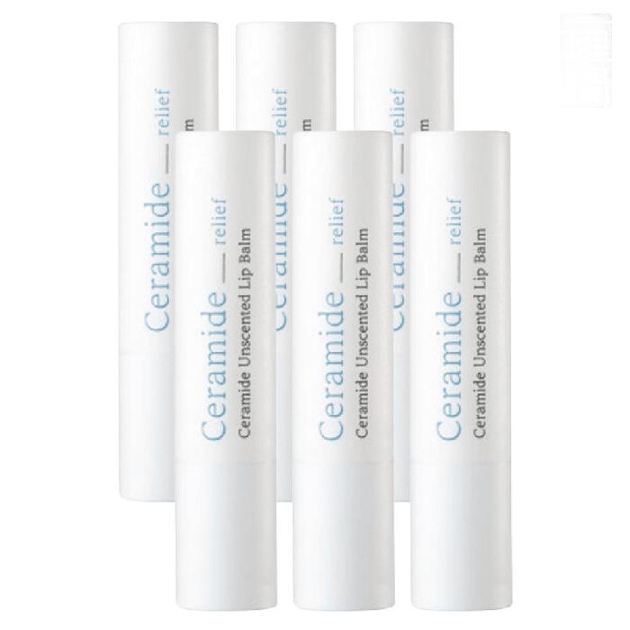 ILLIYOON Lip Balm Ceramide Unscented 3.2g 6 Pack Highly Moisturizing Lip Essence (30322888) 6 unscented lip balms, 3.2g each