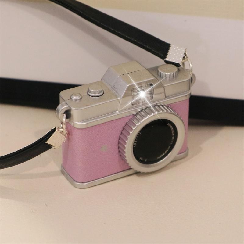 Miniature Camera Pendant Keychain With Light And Sound Detail Compact Size Ornament For Daily Use Gifting