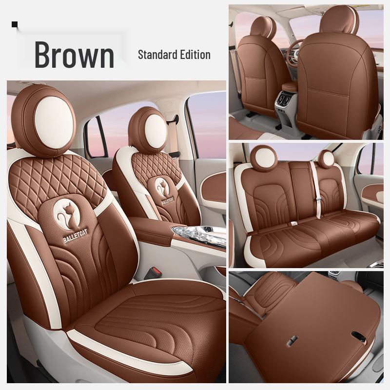 ZFL Leather Sports Seat Cushion for Great Wall ORA Ballet Cat - All-Season Car Seat Cover
