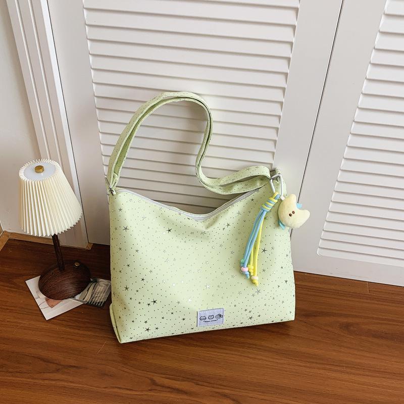 Korean Star Print Women's Tote: Large Capacity Fashion Bag for Summer Commute & Students