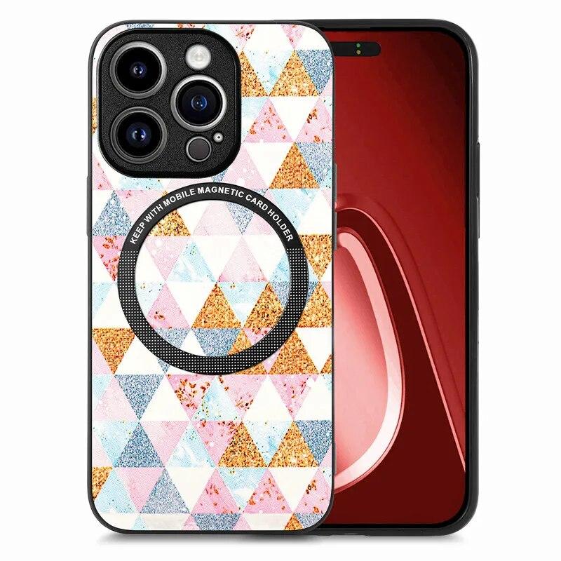 Bunte kabellose Lade-Handyhülle für iPhone 15 Pro Max 14 Plus 13 12 11 SE X für Samsung Galaxy S24 Ultra S23 S21 FE A35 A15 A54 A34 A53 Cover