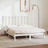 VidaXL Bed Frames White Solid Pine Wood 140x190 Cm 3106619