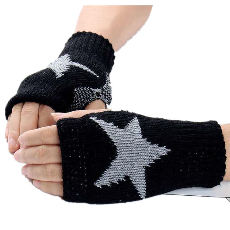 Motorcycle Five Star Half Finger Gloves for Men Women Autumn and Winter Warm Gloves Outside Cycling Running Ski Bicycle Gloves