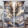 The Sky Guardian Dragon Kitchen Curtains for Living Room Curtain Halloween Decoration Tulle for Bedroom Partition Shades Elegant