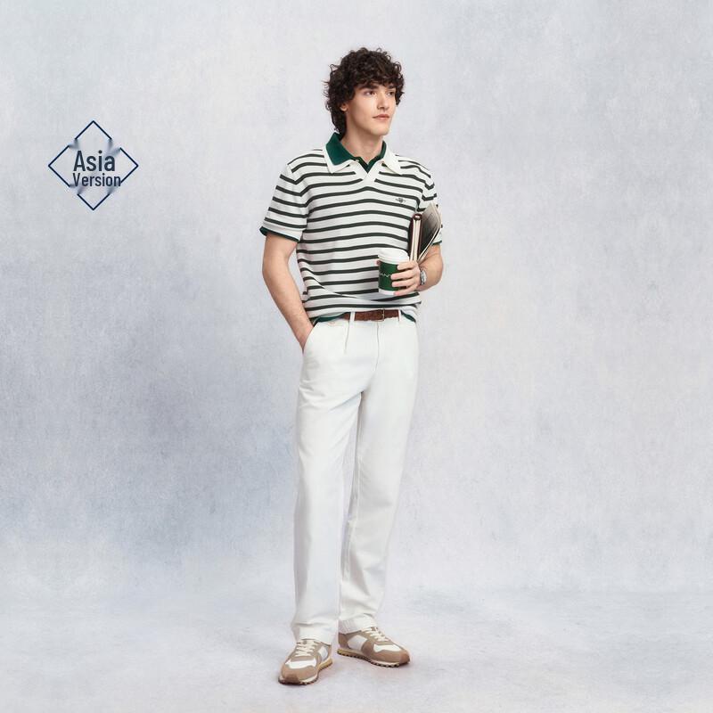 GANT Men's Striped Colorblock Retro Casual Knitted Polo Shirt