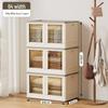 Foldable Plush Toy Storage Basket - Extra Large Flip-Top Box for Living Room