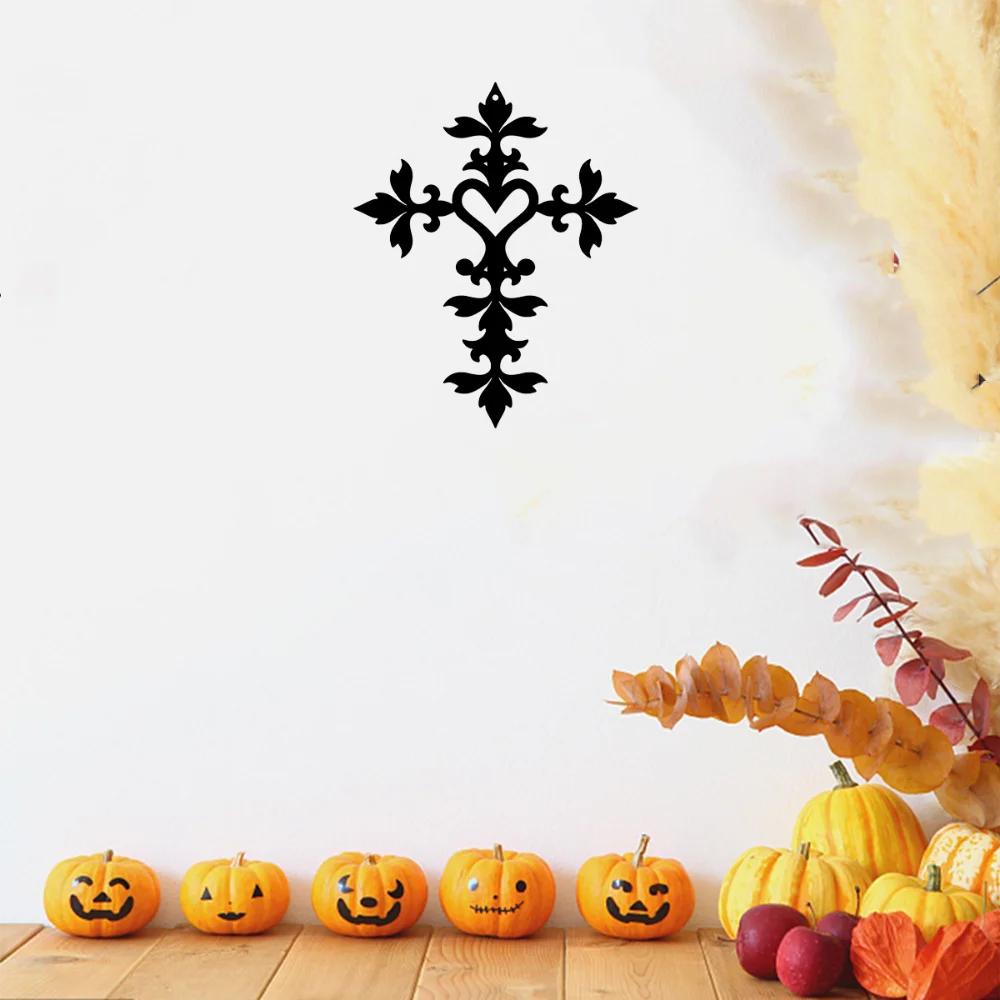 Металлическая настенная табличка «Христианский крест и сердце» - Вдохновленный верой — фото 6