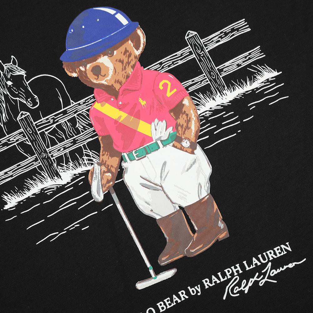 T-shirt Ralph Lauren Estiva da Uomo e Donna 100% Cotone con Orso Polo e Stampa Orso Jockey & Firma