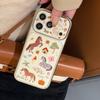 Fashion Cute Cartoon Horse Butterfly Illustration Phone Case For iPhone 17 Pro Max 16 15 14 Pro Back Cover Shockproof Protetive