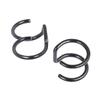 2 PCS New Punk Rock Ear Clip Cuff Wrap Earrings No Piercing-Clip Hollow Out U Pattern Statement Fashion Jewelry Gifts