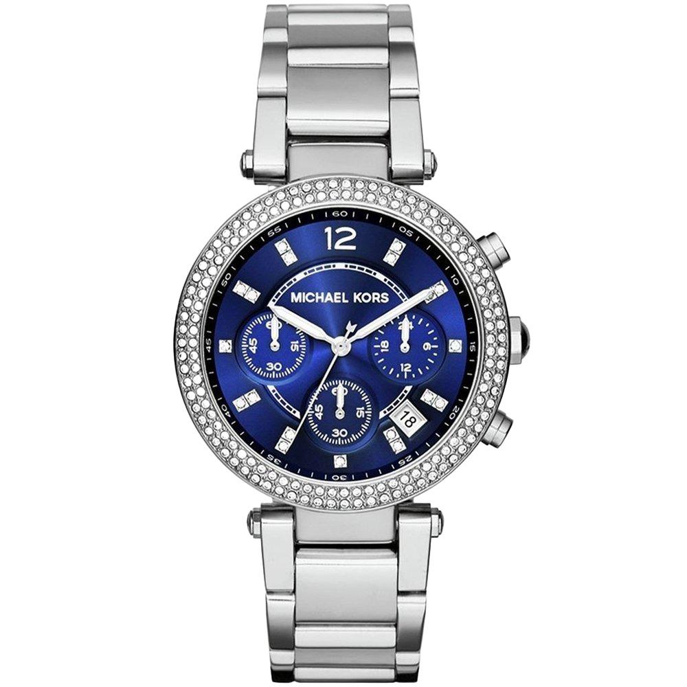 Michael Kors MK6117 Niebieski zegarek damski Parker z tarczą
