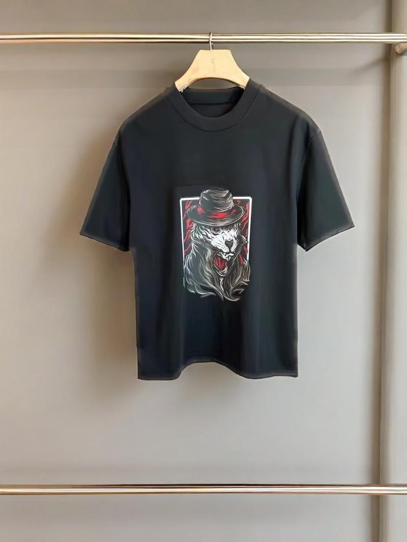 

Printed Short-sleeved T-shirts with Round Collars and Half-sleeved Loose Casual for Men and Women Autumn and winter innerwear 4XL