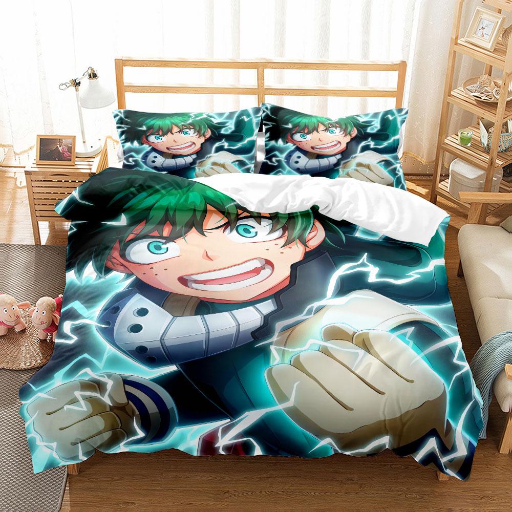 School Boys Campus Duvet Cover Set UK Single Double King US Twin Full Queen Size Anime Bed Linen Set