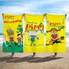 Conosci Pippi Calzelunghe Telo da Spiaggia Doccia Bagno Viaggio Leggero Delicato sulla Pelle per Piscina Campeggio Crociera Estate