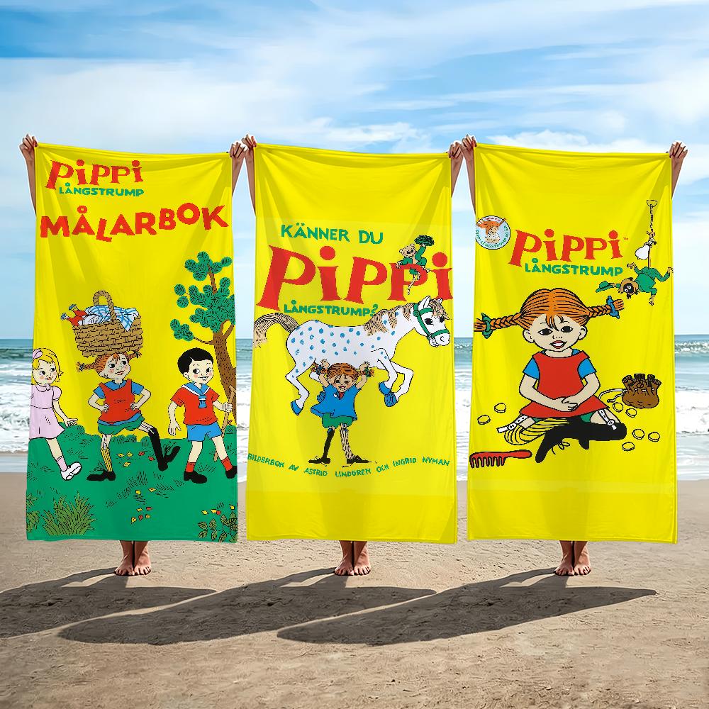 Conosci Pippi Calzelunghe Telo da Spiaggia Doccia Bagno Viaggio Leggero Delicato sulla Pelle per Piscina Campeggio Crociera Estate