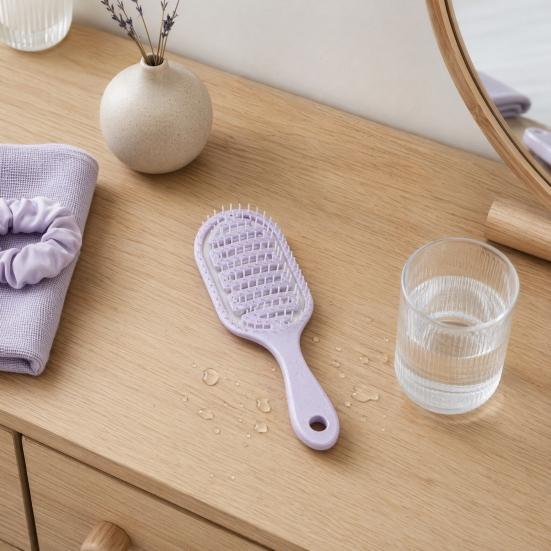 Vented Hair Brush with Ergonomic Handle Blow Fast Drying Scalp Massage