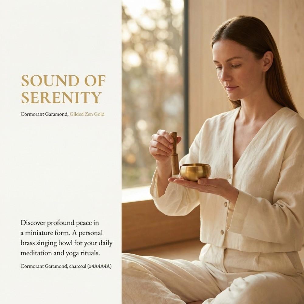 Sanskrit Meditation Sound Bowl Handmade Brass Brass Singing Bowl Mini Singing Bowl  Sound Healing