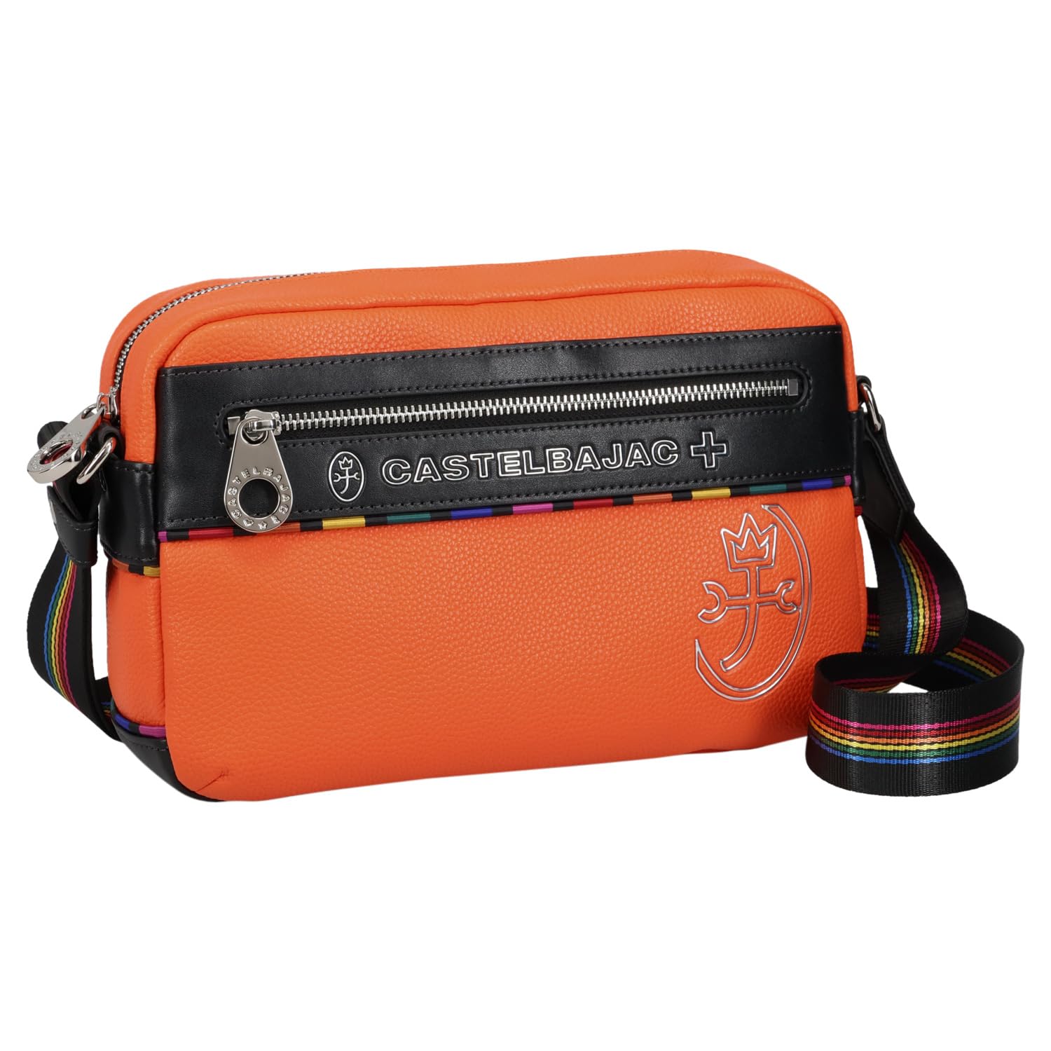Мужская сумка на плечо Castelbajac June Оранжевая, оранжевый
