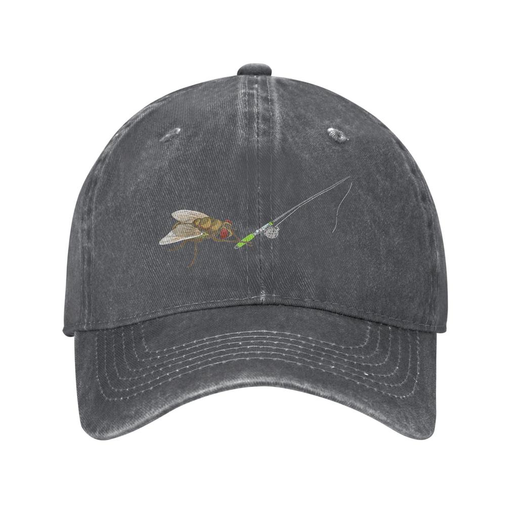 Fly Fishing FisherUnisex Pun Funny Joke Baseball Cap Classic Distressed Denim Sport Snapback Hat Unisex Outdoor Summer Soft Hats