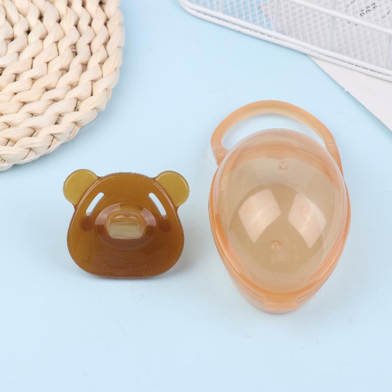 Silicone Pacifier Baby Pacifier Nipple Newborn Dummy Infant Round Nipple Soother Pacifier Teething Toys With Storage Box