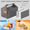 1-4PCStor Kapacitet Isolerad Lunchväska Vikbar Termisk Tote Läcksäker Oxford Kylväska för Arbete Skola Picknick Campingtillbehör