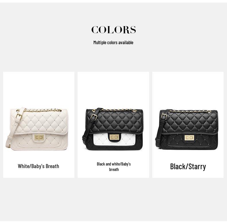 2025 Women's Quilted Star Embroidered Casual Bag