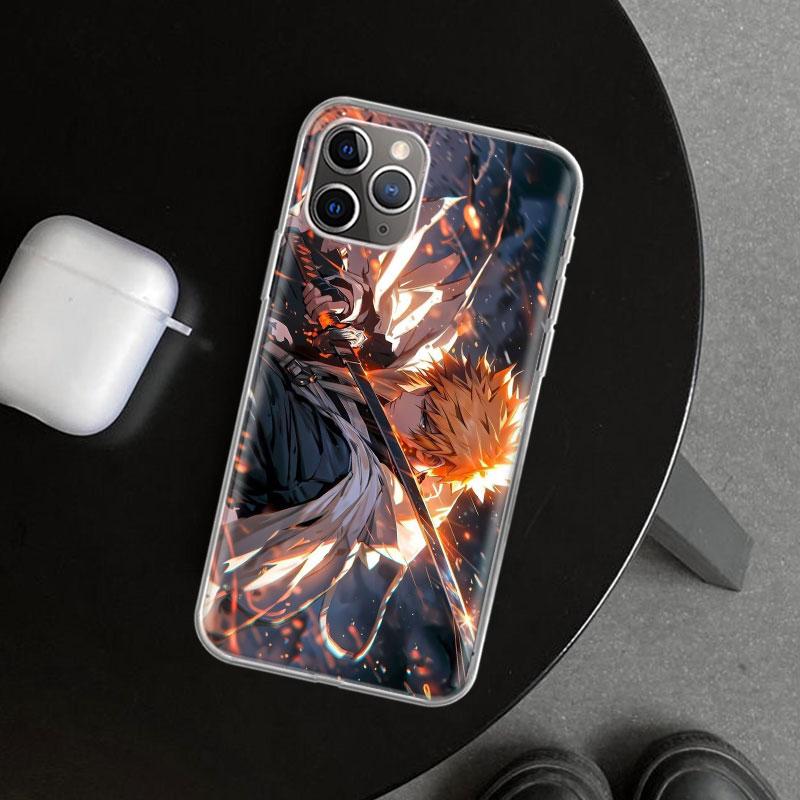 Kurosaki Ichigo Bleach Phone Case Cover for iPhone 11 12 13 Mini 14 15 Plus 16 Pro Max 17 Air 7 8 + SE Art Customized Fundas 11