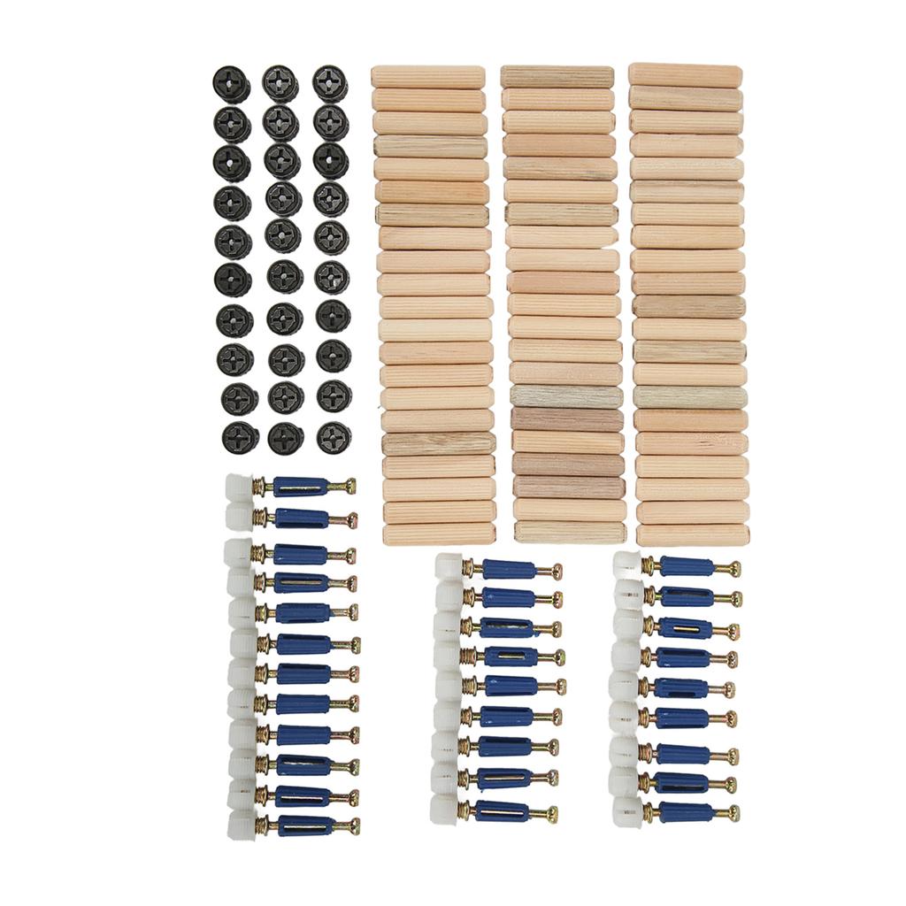 3 in 1 Eccentric Wheel Connecting Set Thickened Nut Screw Fastener Furniture Panel Board Fittings