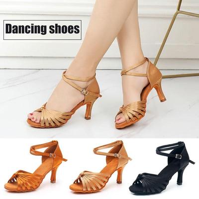 Hoher Absatz 7 cm, professionelle Damen-Latin-Tanzschuhe, Salsa-Ballsaal-Tanzschuhe für den Innenbereich