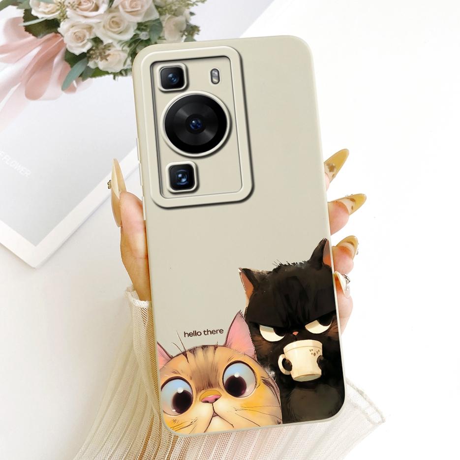 For Huawei P60 Pro Case MNA-AL00 MNA-LX9 Cool Owl Dragon Painted Cover Soft Silicone Phone Case For Huawei P60 Art P 60 Pro Bags