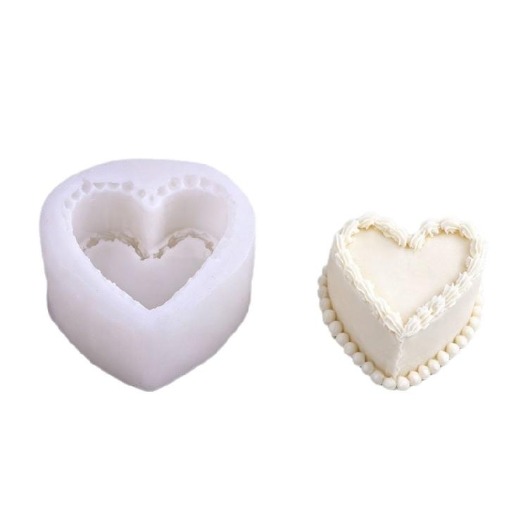 Nontoxic Heat Resistant Silicone Molds In Elegant Heart Shape Suitable For Mousse Cake Dessert And Candy Making
