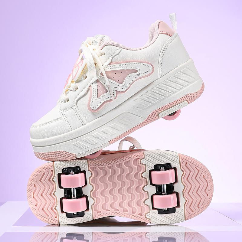 29-40 Children's Four Wheel Sports Boots Roller Skating Removable Student Skating Shoes Sports Shoes