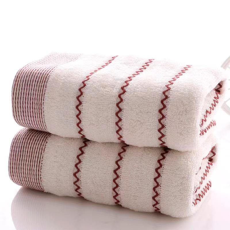 Cotton Face Bath Towel Thick Soft Cotton Towel Stripe AVE